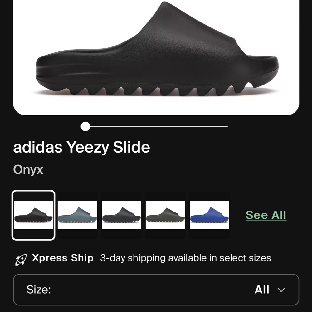 Adidas Yeezy Slide Black